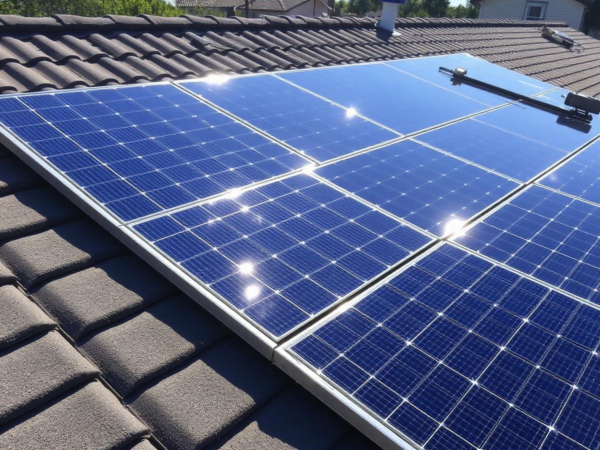 Clean solar panels after professional cleaning